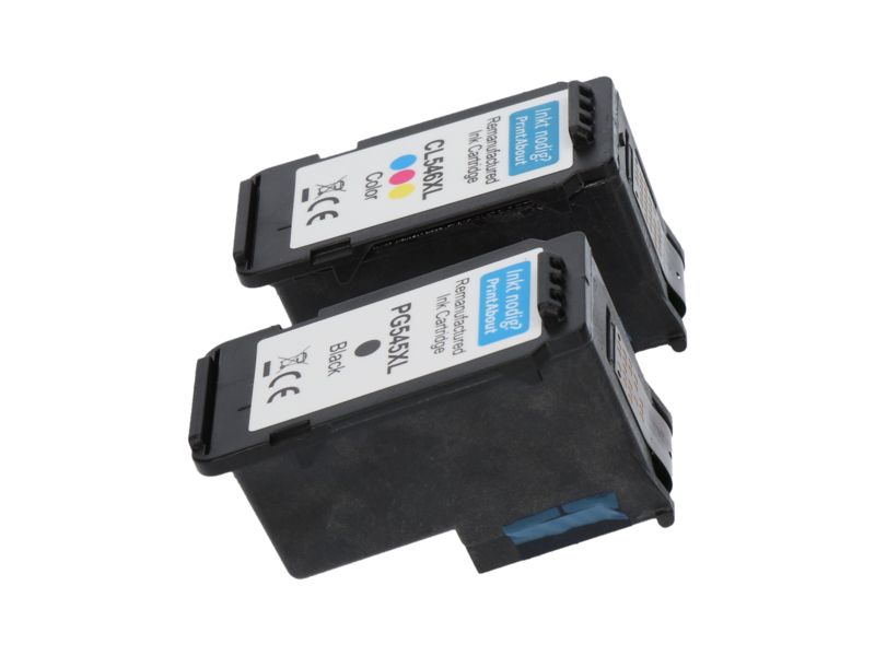 Cartouche d'encre compatible Canon PG-545XL / CL-546XL - Noir + 3 couleurs - Grande capacité - Multipack