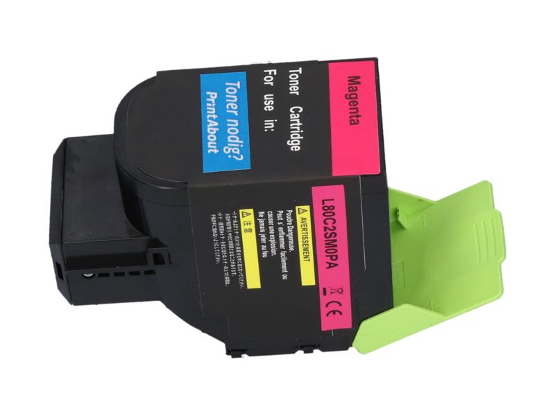 Toner compatible Lexmark 80C2SM0 (802SM) - Magenta par PrintAbout