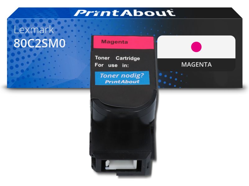 Lexmark 80C2SM0 (802SM) Compatible Toner - Magenta by PrintAbout