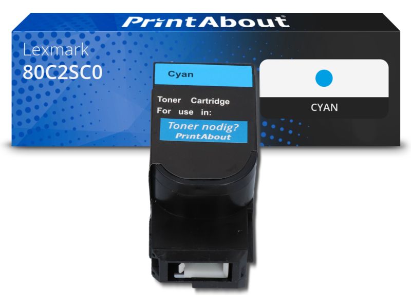 Lexmark 80C2SC0 (802SC) Compatible Toner - Cyan