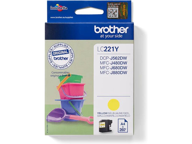 Cartucho de tinta Brother LC-221Y - Amarillo