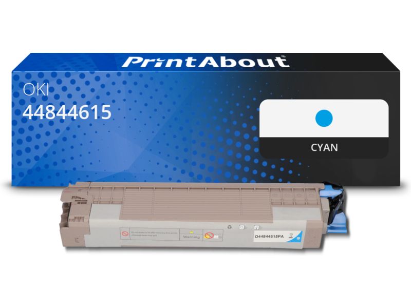 PrintAbout Compatible OKI Toner - Cyan (44844615, 8000 Pages)