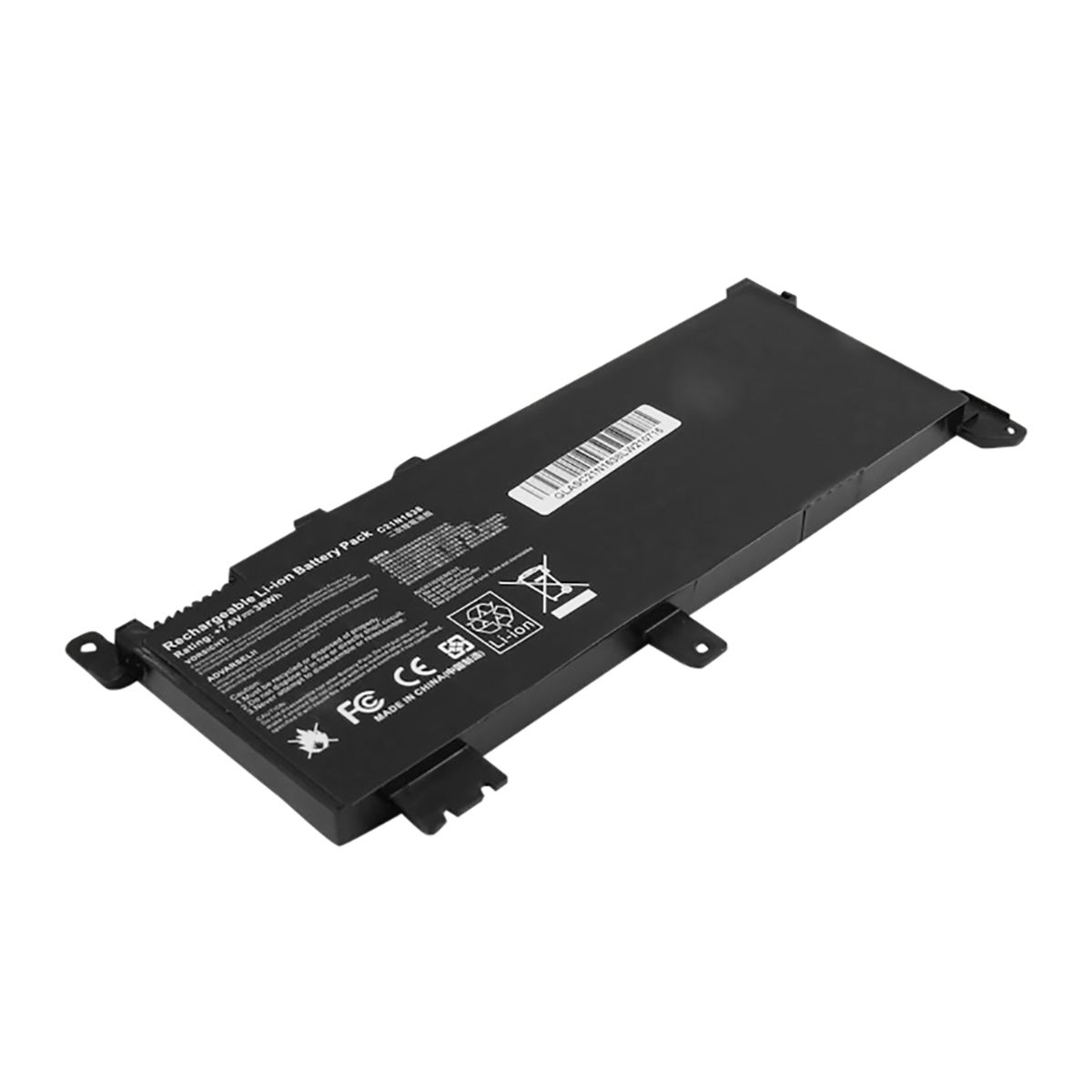 Batería de repuesto Avizar para Asus F442UR Li-Polímero 7.6V 5000mAh 38Wh Negra