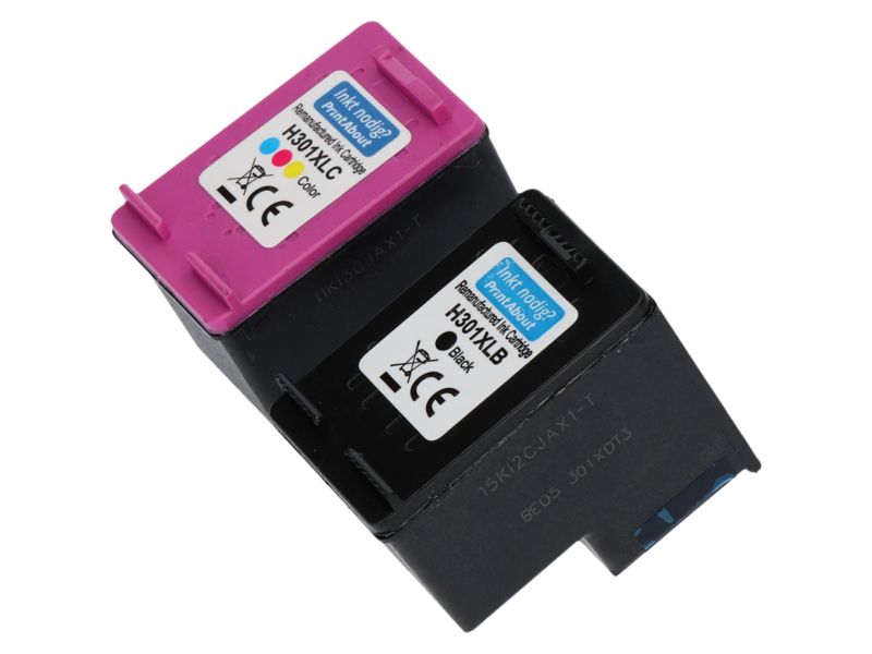 PrintAbout HP 301 Compatible Cartridge - Black + 3 Colors - High Capacity - Multipack (N9J72AE)