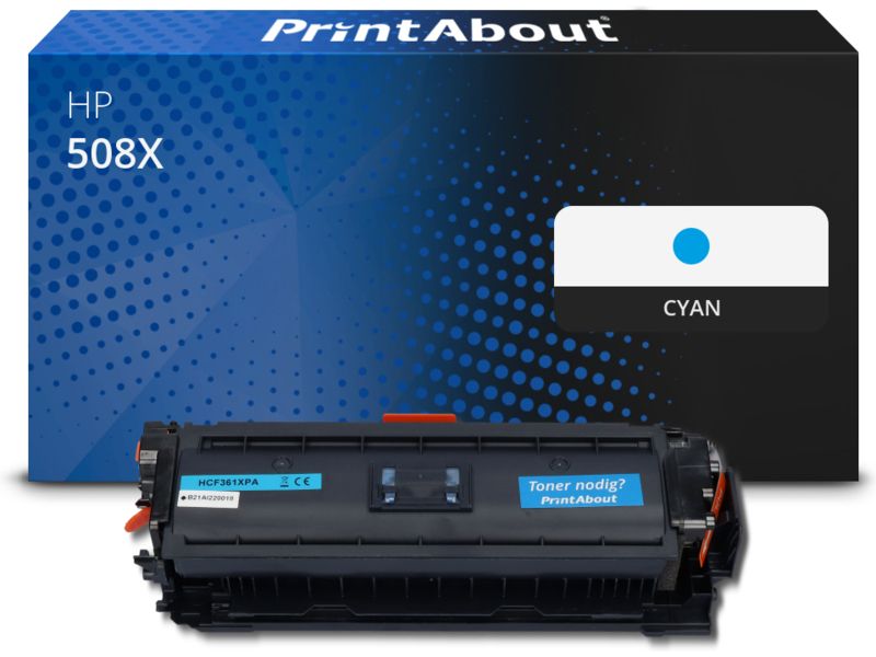 PrintAbout Compatible HP 508X (CF361X) Toner - Cyan - High Capacity