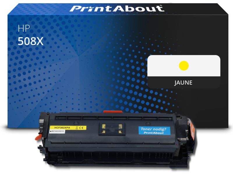Toner compatible HP 508X (CF362X) - Jaune - Grande capacité