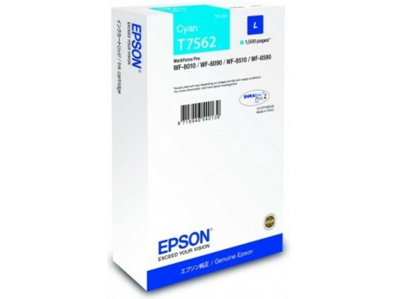 Cartucho de tinta Epson cian T7562 (C13T756240)