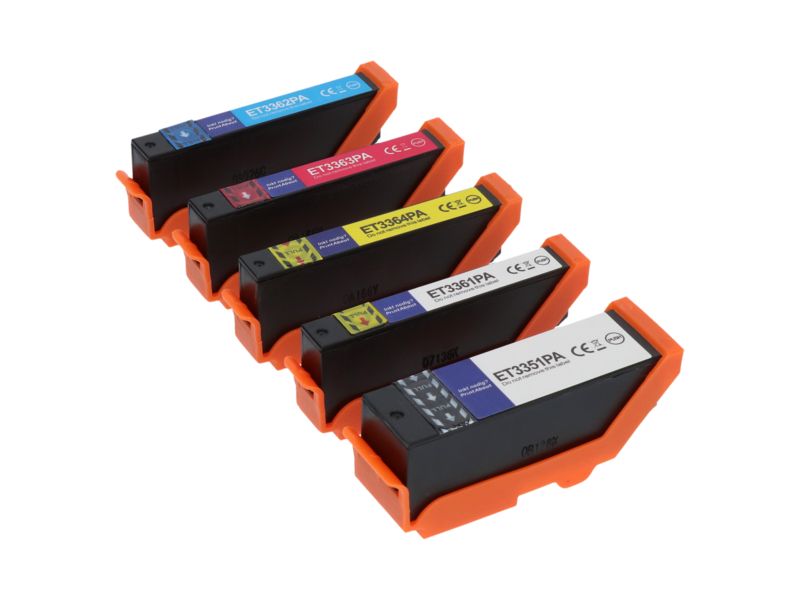 Epson 33XL Compatible Cartridge (C13T33574012) - 5 Colors - High Capacity - Multipack by PrintAbout