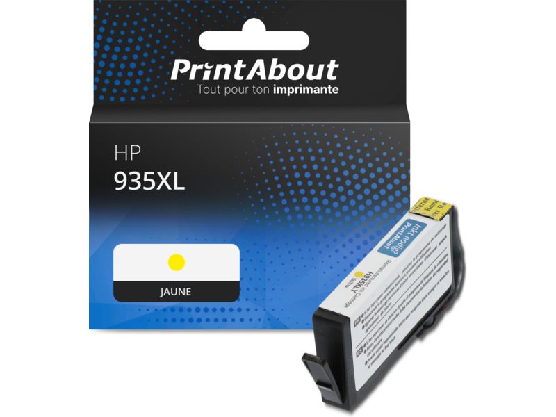Cartouche compatible PrintAbout HP 935XL - Jaune - Grande capacité