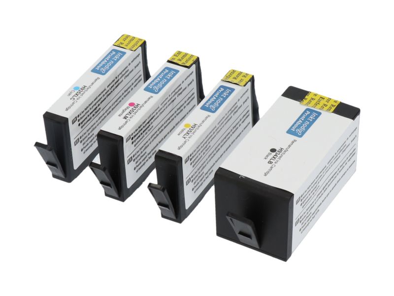 Cartouche compatible HP 934/935XL (X4E14AE) - 4 couleurs - Grande capacité - Multipack