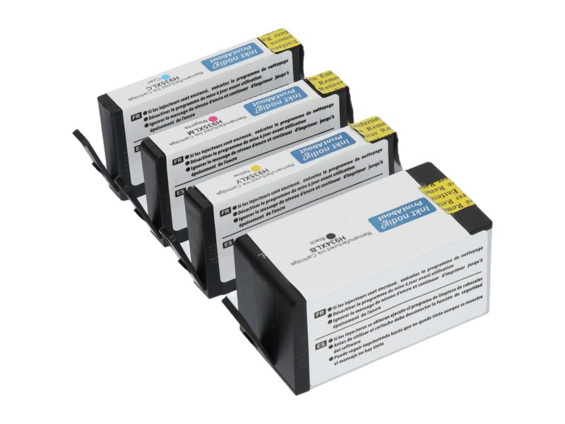 Cartouche compatible HP 934/935XL (X4E14AE) - 4 couleurs - Grande capacité - Multipack