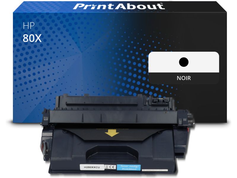 Toner compatible HP 80X PrintAbout - Negro - Capacidad muy alta