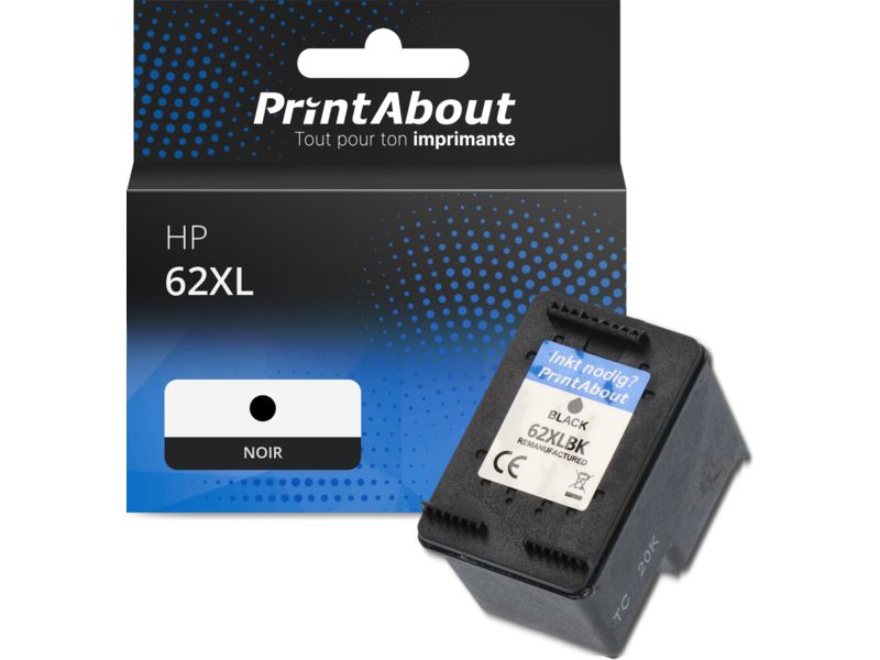 PrintAbout HP 62XL Compatible Cartridge - Black - High Capacity
