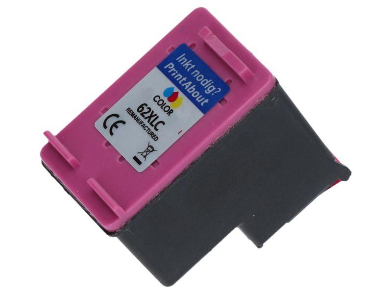 Cartouche compatible PrintAbout HP 62XL (C2P07AE) - 3 couleurs, grande capacité