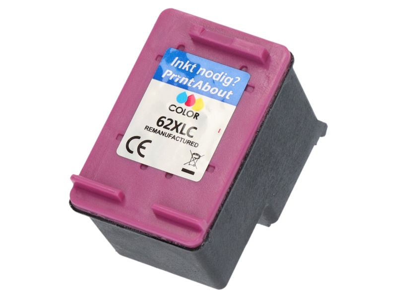 Cartouche compatible PrintAbout HP 62XL (C2P07AE) - 3 couleurs, grande capacité