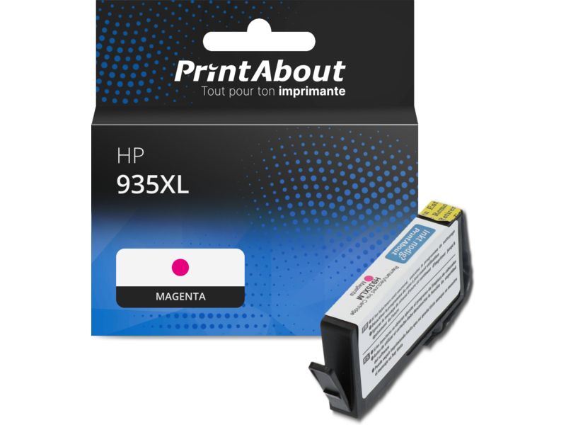 Cartucho compatible PrintAbout HP 935XL (C2P25AE) - Magenta - Alta capacidad
