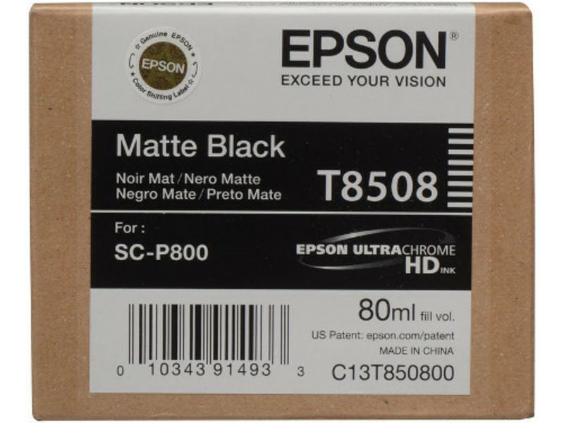 Epson T8508 - Matte Black Ink Cartridge - 80ml