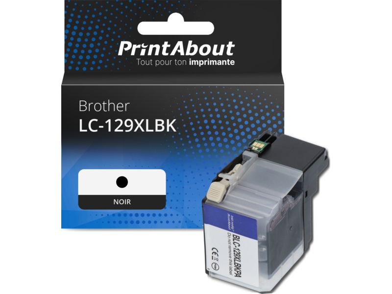 Cartucho de tinta Brother LC-129XLBK - Negro - Alta capacidad