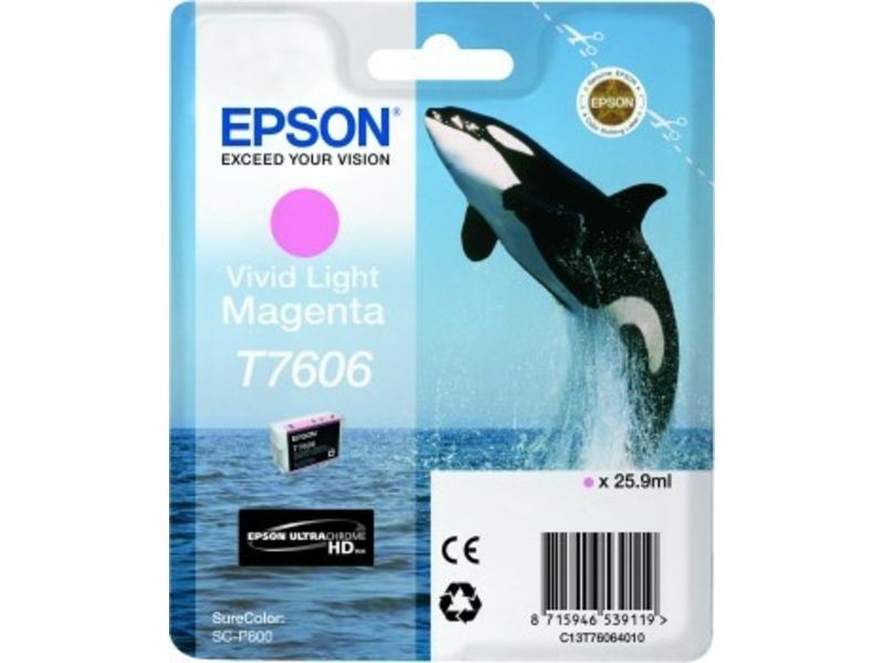 Epson T7606 Light Magenta Ink Cartridge (C13T76064010)