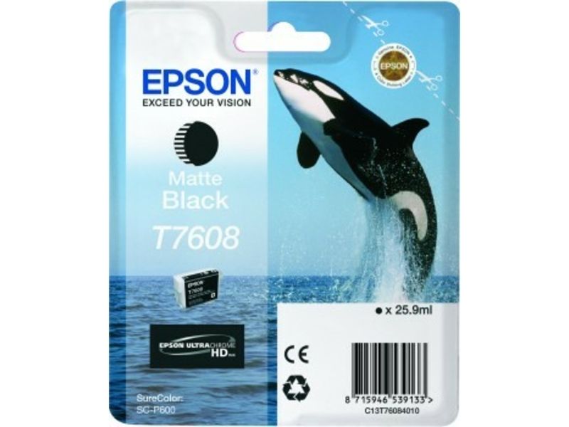 Epson T7608 Black Matte Ink Cartridge