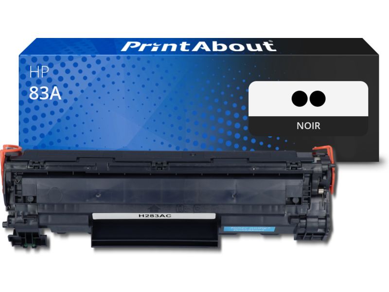 Toner compatible HP 83A PrintAbout (CF283AD) - Noir - Multipack de 2