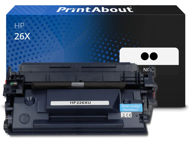 Toner compatible HP 26X (CF226XD) PrintAbout - paquet de 2 - Noir - Grande capacité - Multipack
