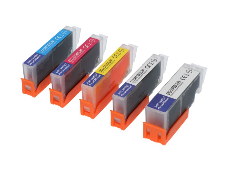 Cartuchas de tinta compatibles con Canon PGI-570 XL/CLI-571 XL - 5 colores - Gran capacidad - Multipack (PrintAbout)