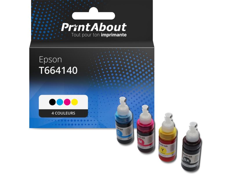 Cartucho compatible Epson T664140 - 4 colores - Multipack por PrintAbout