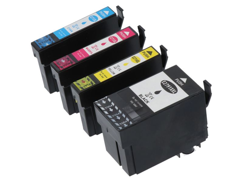 Cartouche compatible Epson 27XXL - 4 couleurs - Grande capacité - Multipack