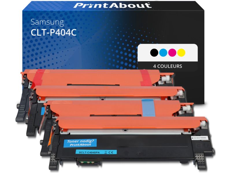 Toner compatible Samsung CLT-P404C (SU365A) 4 colores de PrintAbout - Multipack