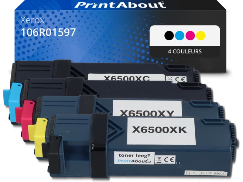 Toner compatible Xerox 106R01597 - 4 colores - Multipack por PrintAbout