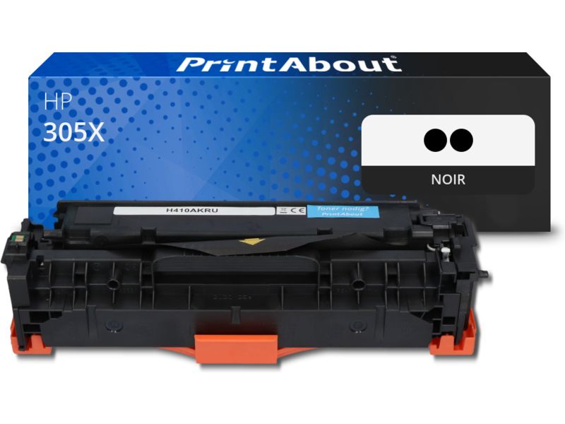 Toner compatible HP 305X (CE410XD) - 2 Noir - Grande capacité - Multipack