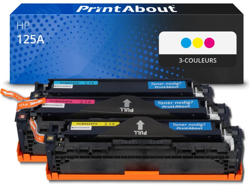 Toner compatible HP 125A (CF373AM) - 3 couleurs - Multipack