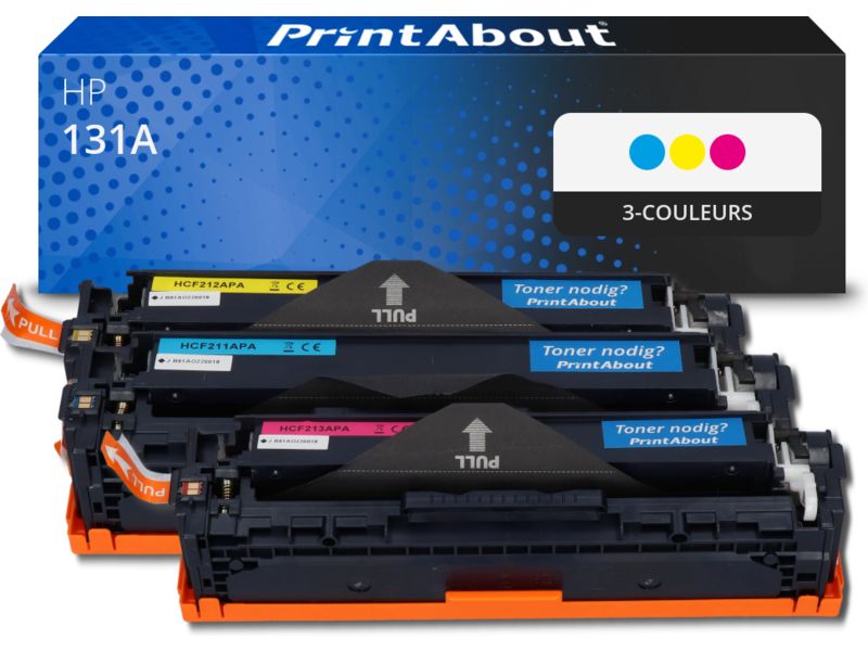 Toner compatible HP 131A (U0SL1AM) - Multipack 3 couleurs