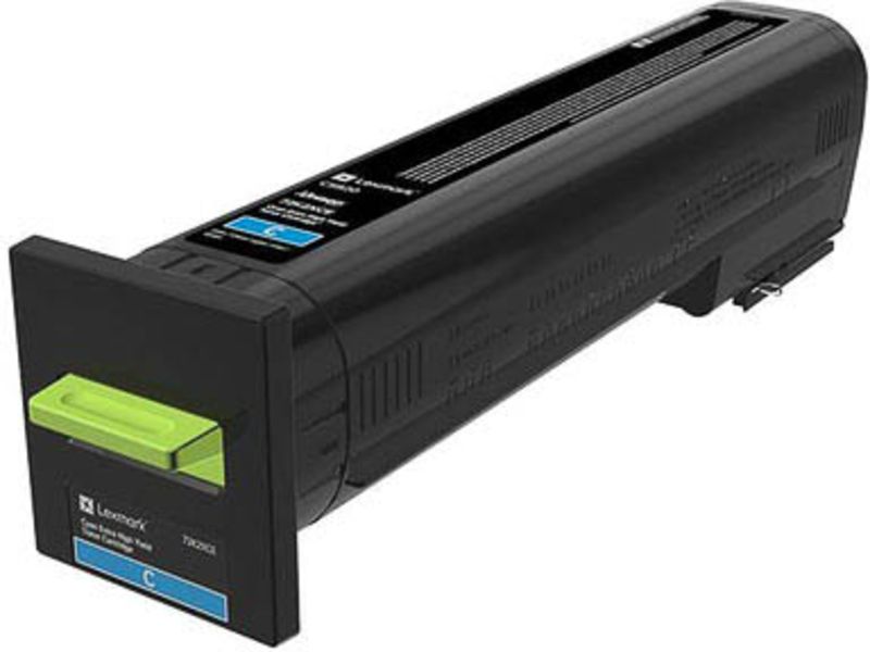 Toner Lexmark cian de gran capacidad 72K2XCE
