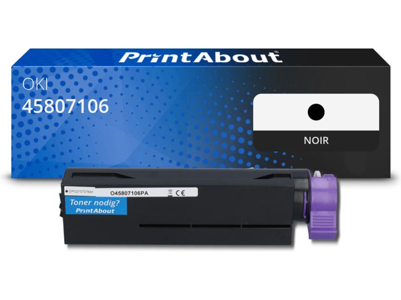 Toner compatible PrintAbout - Noir (45807106)