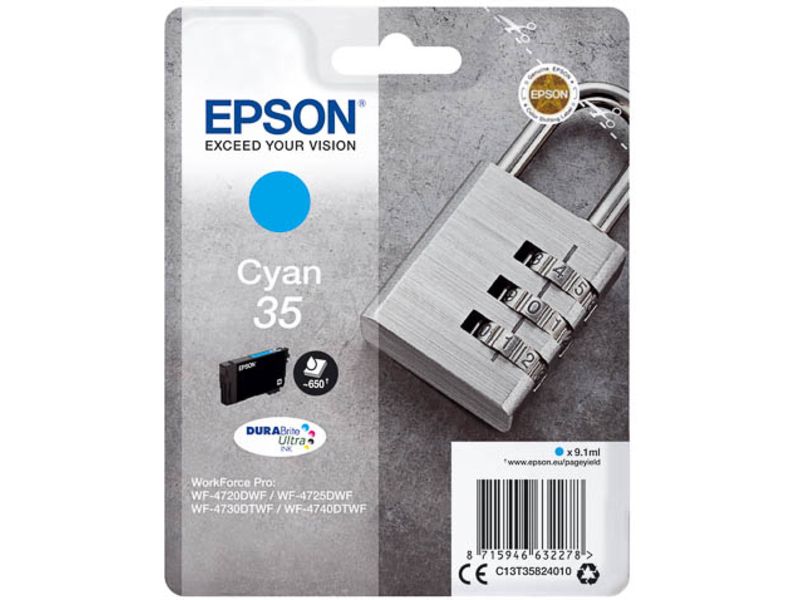 Cartucho de tinta Epson cian (C13T35824010)