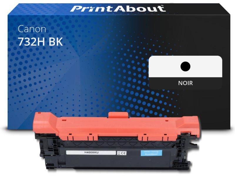 Toner PrintAbout compatible Canon 732H BK - Noir - Grande capacité
