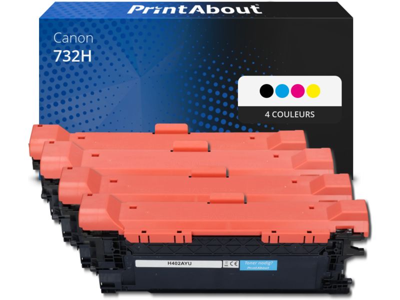 Canon 732H Toner, 4-Color, High Capacity Multipack by PrintAbout