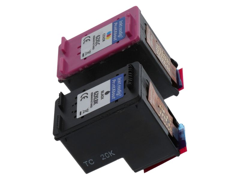 Cartucho compatible HP 62XL (N9J71AE) - Negro + 3 colores - Pack de varios