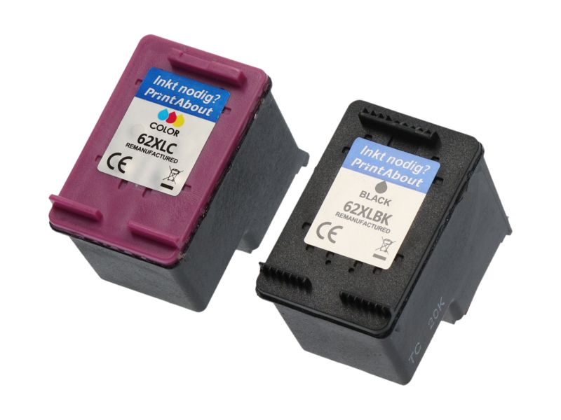 Cartucho compatible HP 62XL (N9J71AE) - Negro + 3 colores - Pack de varios
