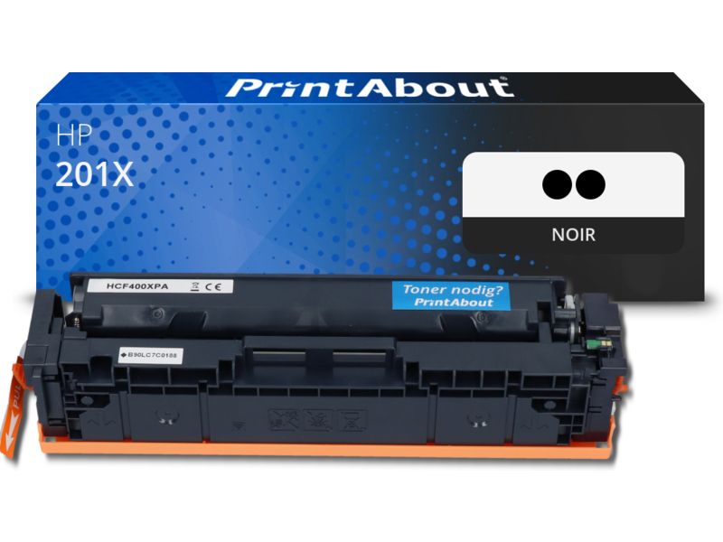 Toner compatible HP 201X (CF400XD) - 2 noirs - Grande capacité - Multipack