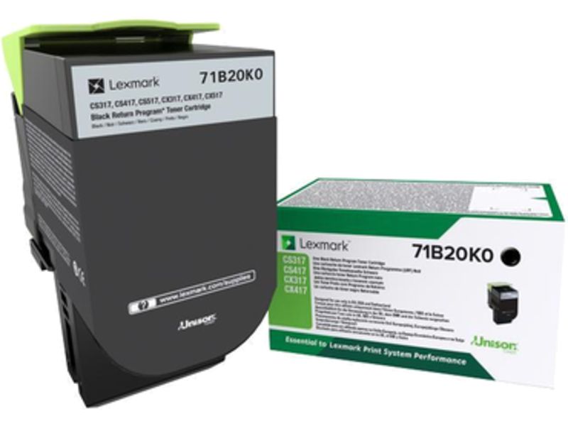 Toner Lexmark 71B20K0 Negro