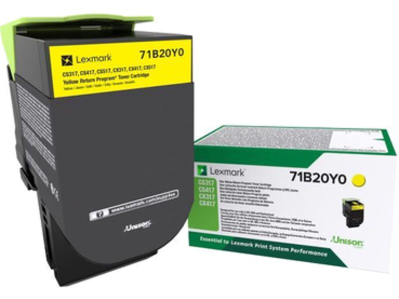Toner Lexmark Jaune 71B20Y0
