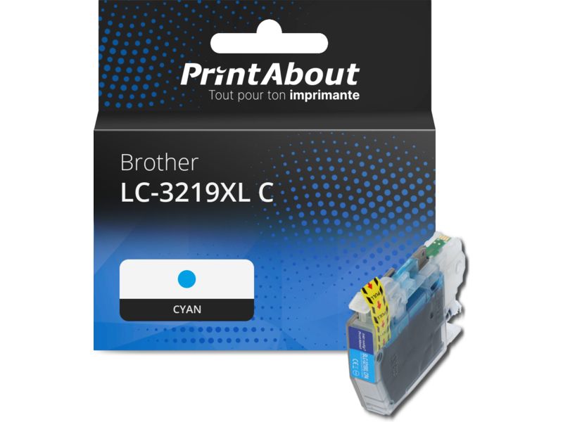 Cartouche d'encre Brother LC-3219XL C - Cyan - Grande capacité