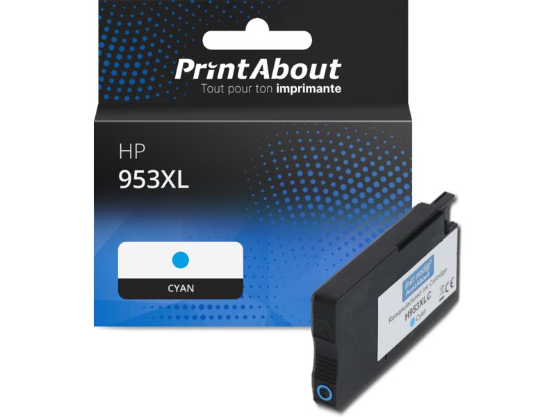 Cartucho PrintAbout compatible HP 953XL - Cian - Alta capacidad