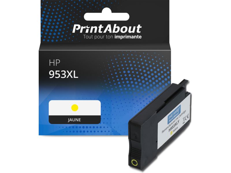 Tinta compatible HP 953XL PrintAbout - Amarillo - Alta capacidad