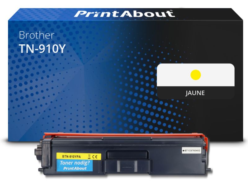 PrintAbout Brother TN-910Y Yellow Toner - High Capacity