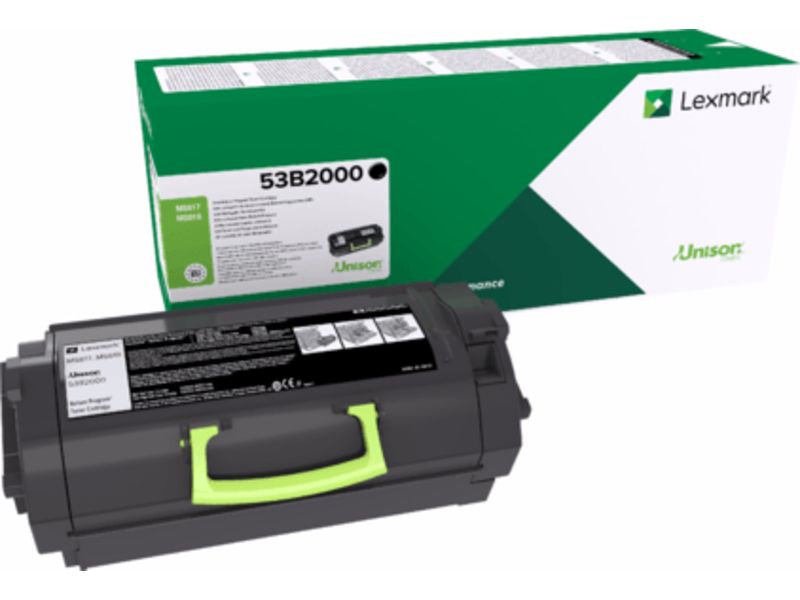 Toner Lexmark 53B2000 Negro