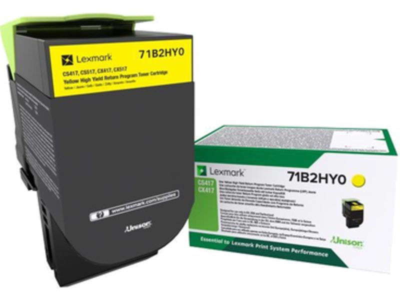 Toner Lexmark 71B2HY0 Jaune